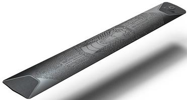 Защитная наклейка на нижнюю трубу рамы Enlee FG-60 Snake blk, ПВХ, дизайн ''змея'', черный