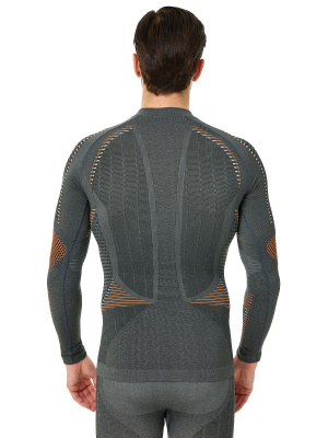 Термобелье Accapi кофта длинный рукав ERGORacing LONG SL.T-SHIRT MAN Anthracite/Orange от магазина Адреналин