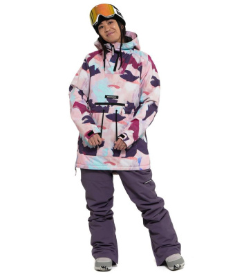 Куртка сноубордическая женская - анорак Horsefeathers DERIN JACKET abstract paint от магазина Адреналин