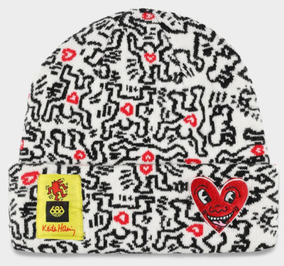 Шапка 686 KEITH HARING BEANIE - WHITE