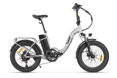 Электровелосипед Eltreco Flex 3.0 серебристый  матовый от магазина Адреналин