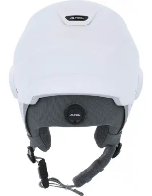 Горнолыжный шлем с визором Alpina Alto Q-Lite White Matt (Blue Revo)  от магазина Адреналин