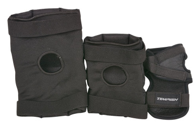 Комплект 3-х элементов защиты для роликов Tempish Taky black