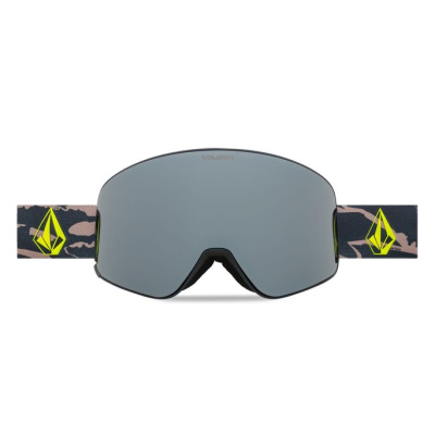 Очки горнолыжные со сменной линзой VOLCOM ODYSSEY CAMO SILVER CHROME lens/YELLOW bonus lens от магазина Адреналин