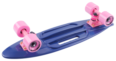 Скейтборд пластиковый TechTeam Fishboard 23 print (mini) blue