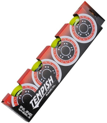 Комплект колёс для роликов Tempish 2019 Radical Color 84x24mm 85A, 4 шт green