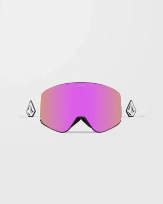 Очки горнолыжные со сменной линзой VOLCOM ODYSSEY MATTE WHITE PINK CHROME lens/YELLOW bonus lens от магазина Адреналин