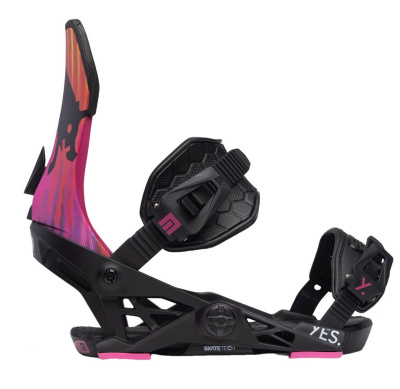 Крепления для сноуборда NOW YES collab Black/Pink от магазина Адреналин